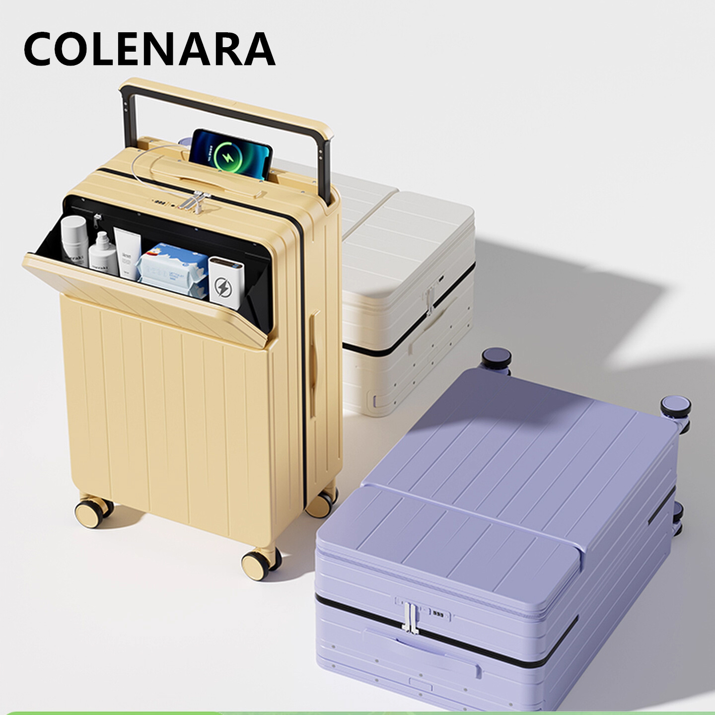 Front Opening Laptop Luggage 24 Inch - Valigia Multifunzionale COLENARA con Apertura Frontale,