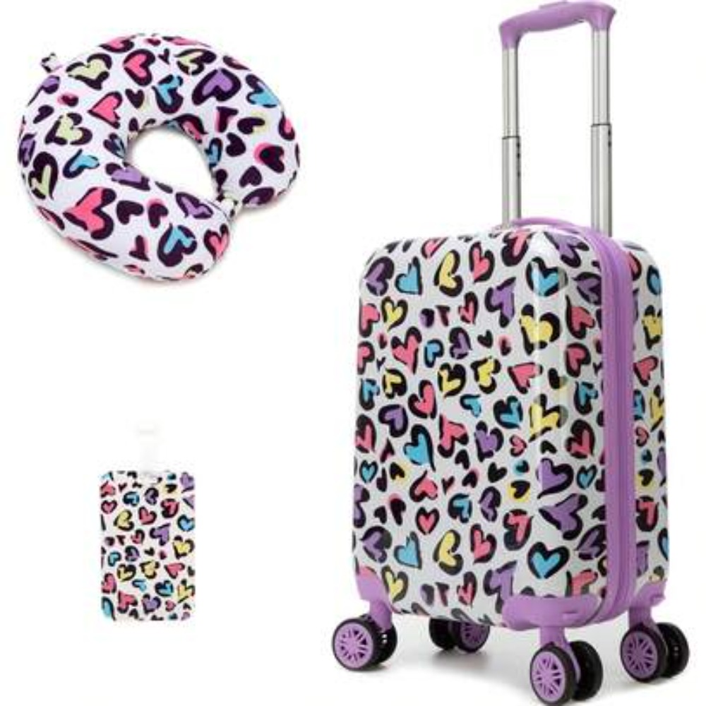 Expandable Hard Shell Luggage Set - Set di 2 Valigie con Ruote