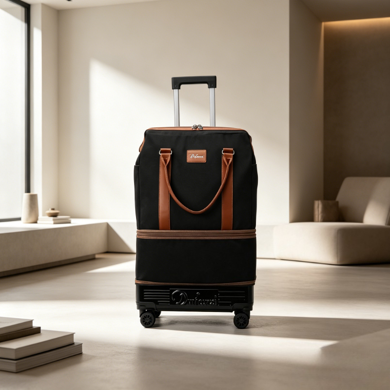 Foldable Rolling Luggage Bag - Borsa da Viaggio Pieghevole con Ruote,