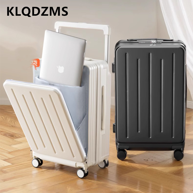 Front Opening Laptop Luggage 24 Inch - KLQDZMS Valigia di Alta Qualità con
