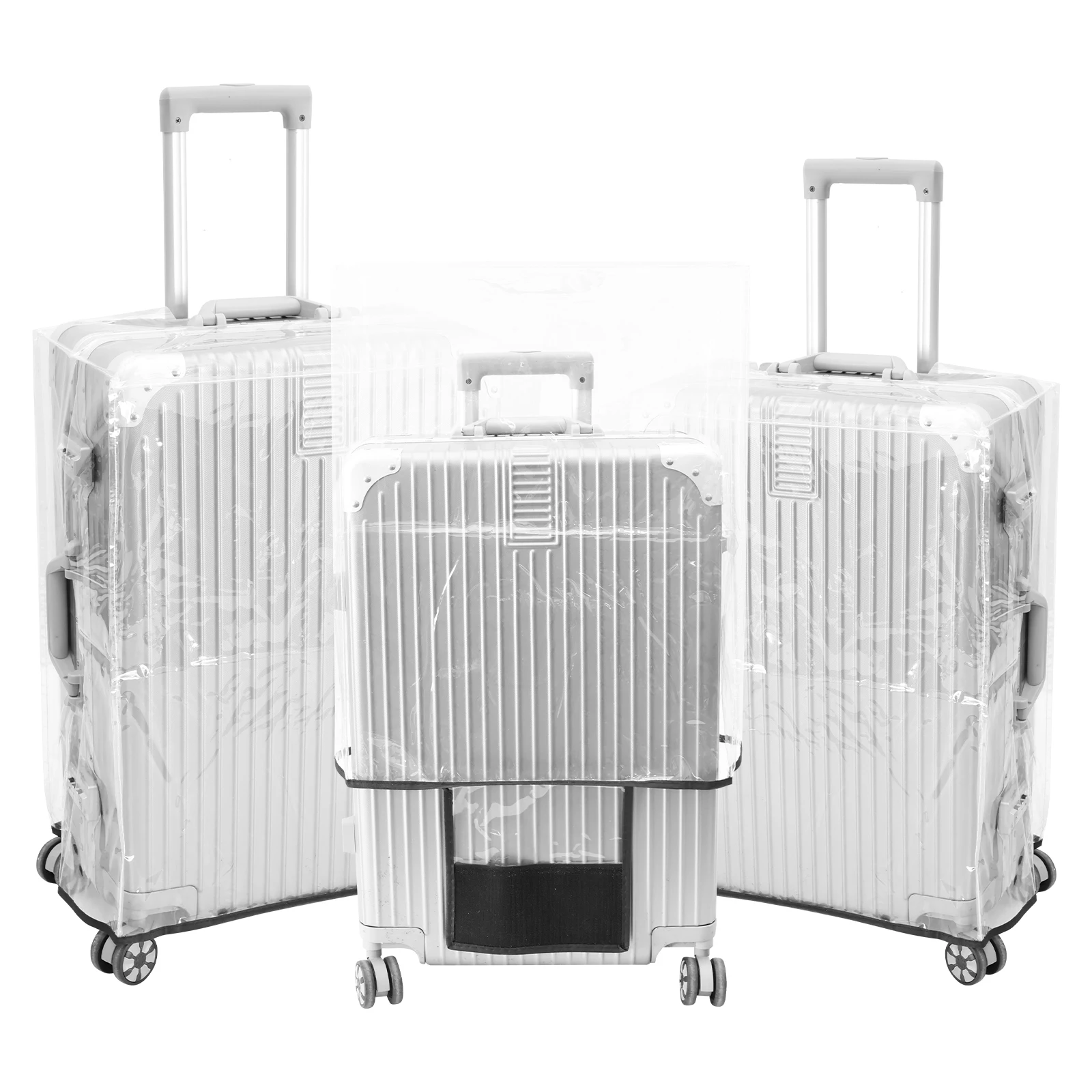 Luggage Protective Cover Transparent - Set di 3 Coperture Protettive Trasparenti