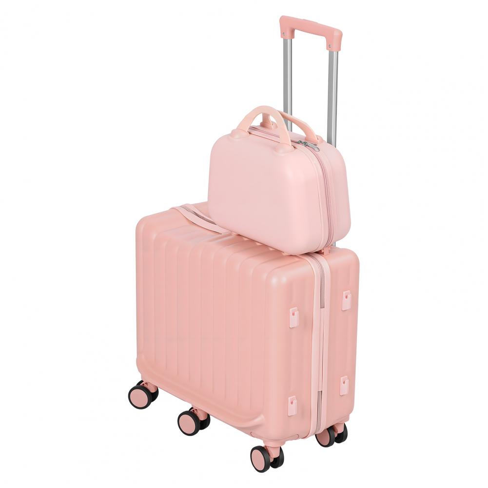 Spinner Wheel Rolling Suitcase 20 Inch - Valigia Monopattino Pieghevole per Bambini da