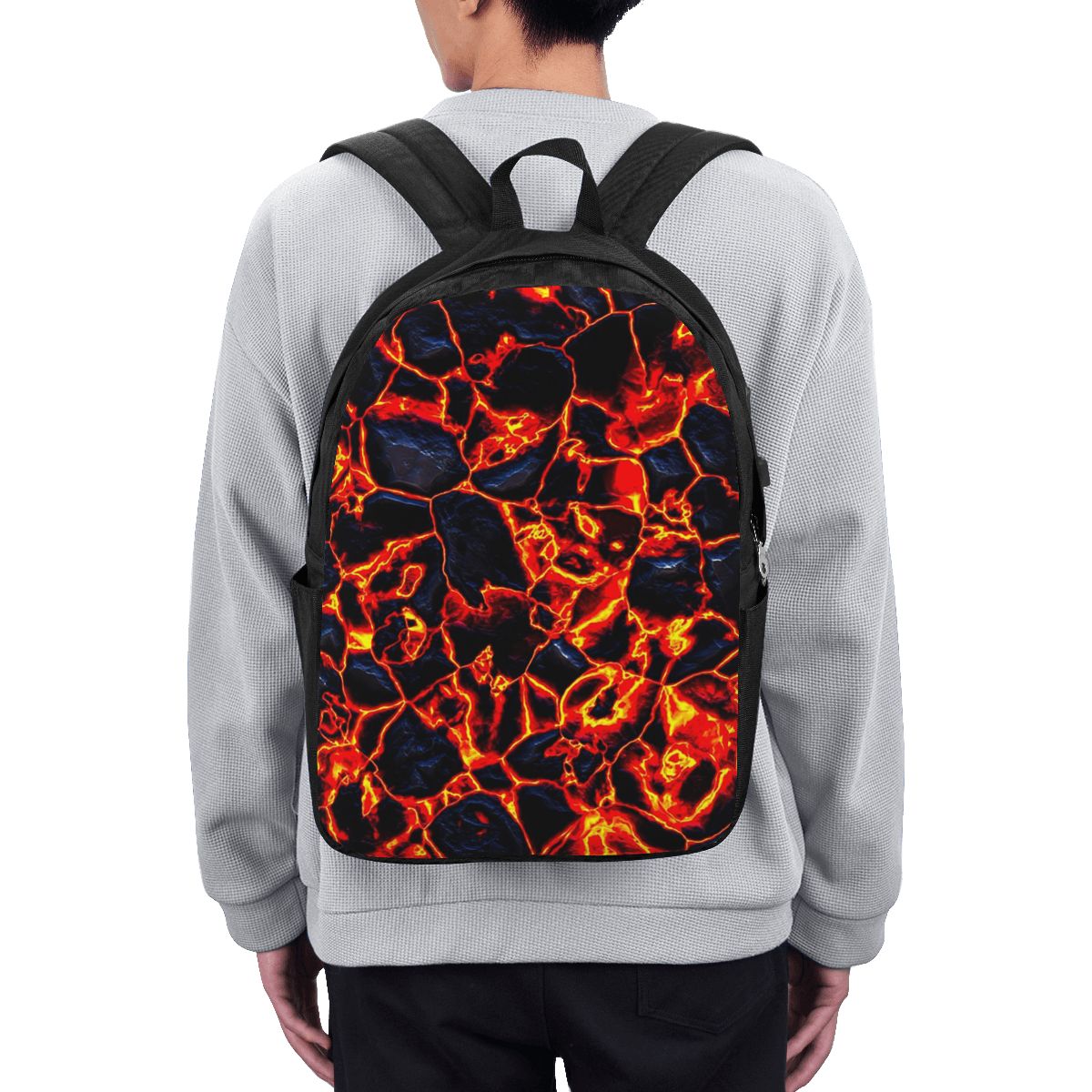 Travel Bags - Zaino da Viaggio con Design Vulcano