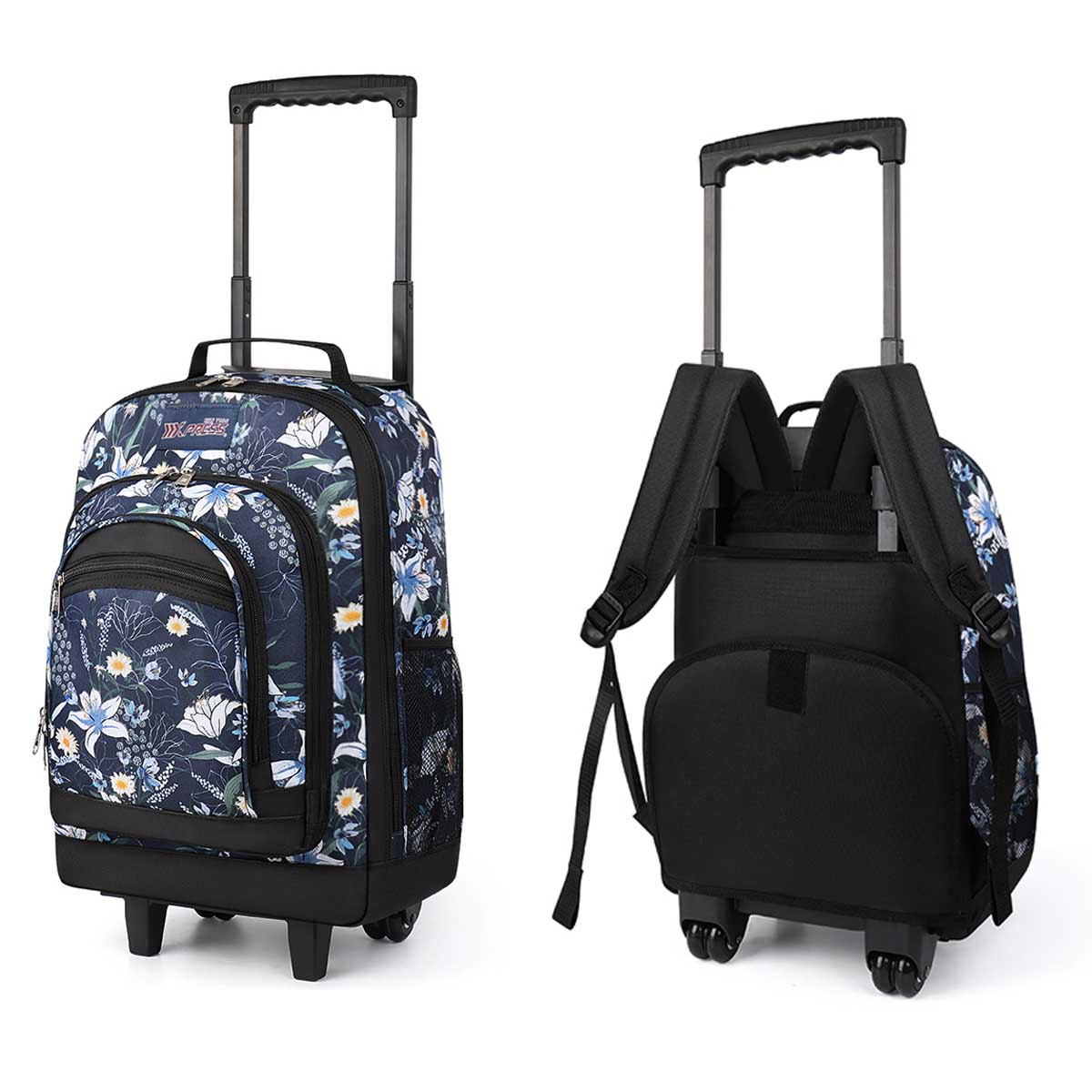 Foldable Rolling Luggage Bag - Zaini con rotelle da 20 pollici
