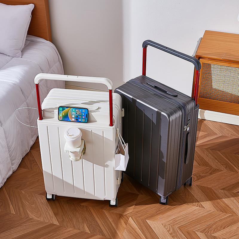 Spinner Wheel Rolling Suitcase 20 Inch - Valigia da viaggio con maniglia larga