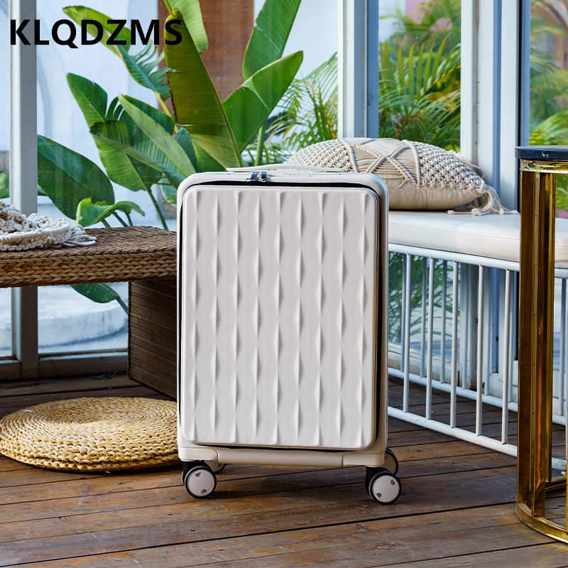 Front Opening Laptop Luggage 24 Inch - KLQDZMS Bagagli da viaggio Valigia d'imbarco