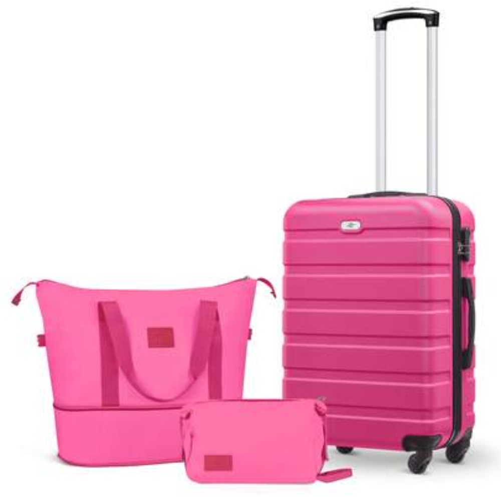 Expandable Hard Shell Luggage Set - Set di 3 Valigie da Viaggio