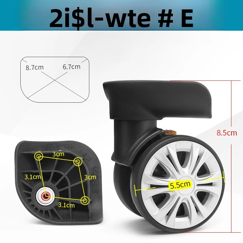 Silent Replacement Luggage Wheels - Valigia Red Eagle L-W con ruote