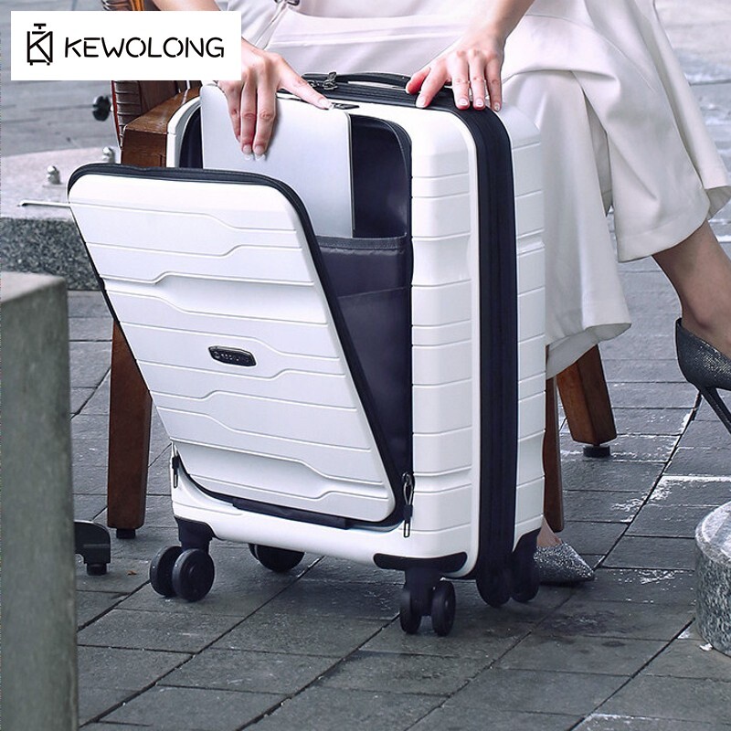 Cabin Size Lightweight Travel Trolley - Valigia da viaggio con apertura frontale