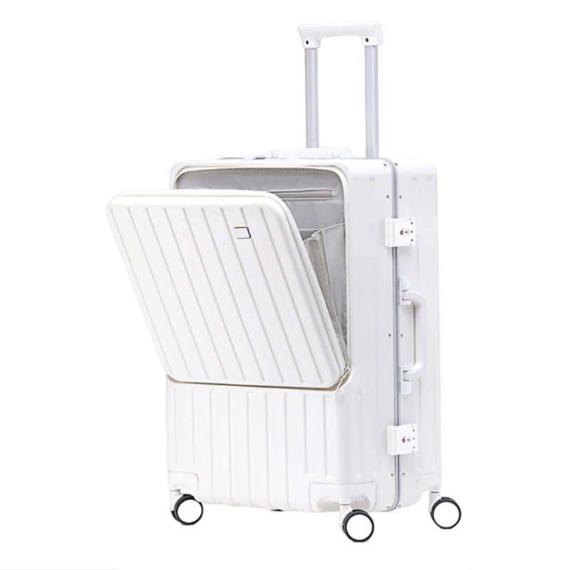 Aluminum Frame Carry On Luggage - Bagaglio multifunzionale con apertura frontale da