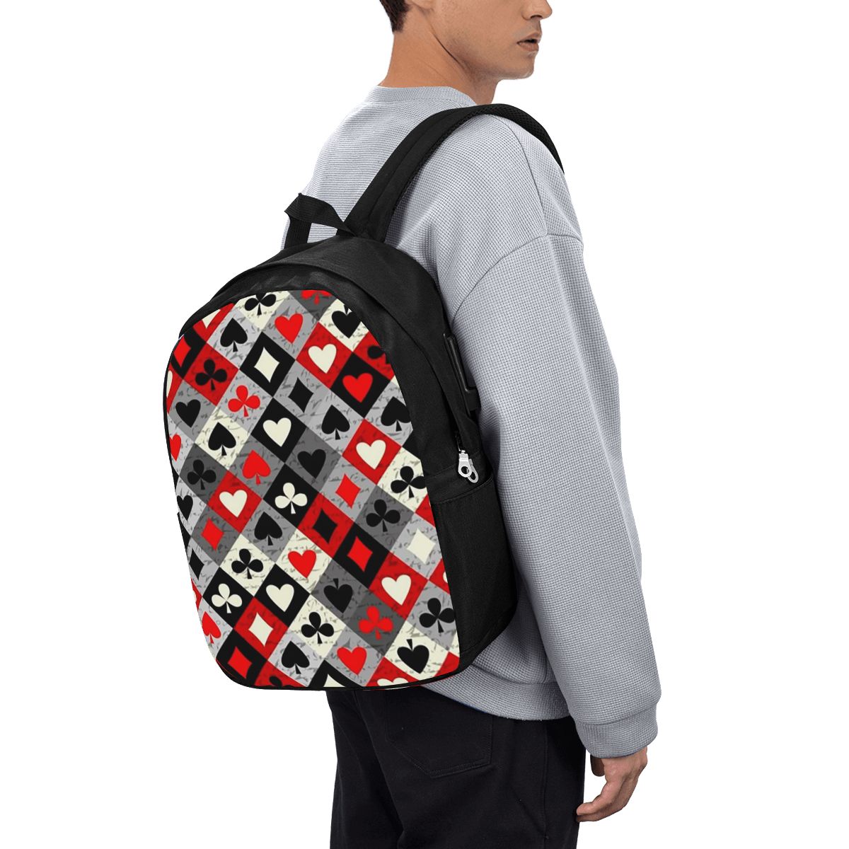 Travel Bags - Zaino con stampa di carte da