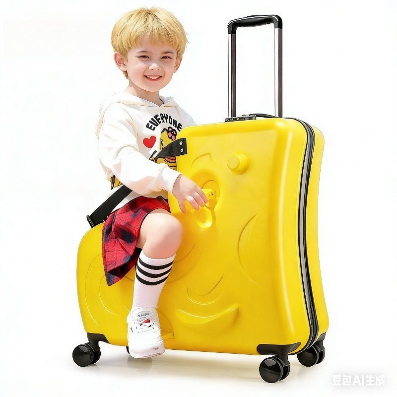 Kids Ride On Suitcase Scooter - Valigia Cavalcabile per Bambini con Ruote,