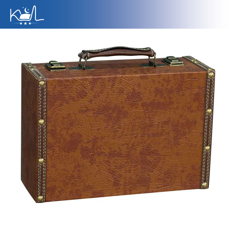 Retro Vintage Trunk Suitcase - Valigia Decorativa Vintage Marrone, Baule Retrò