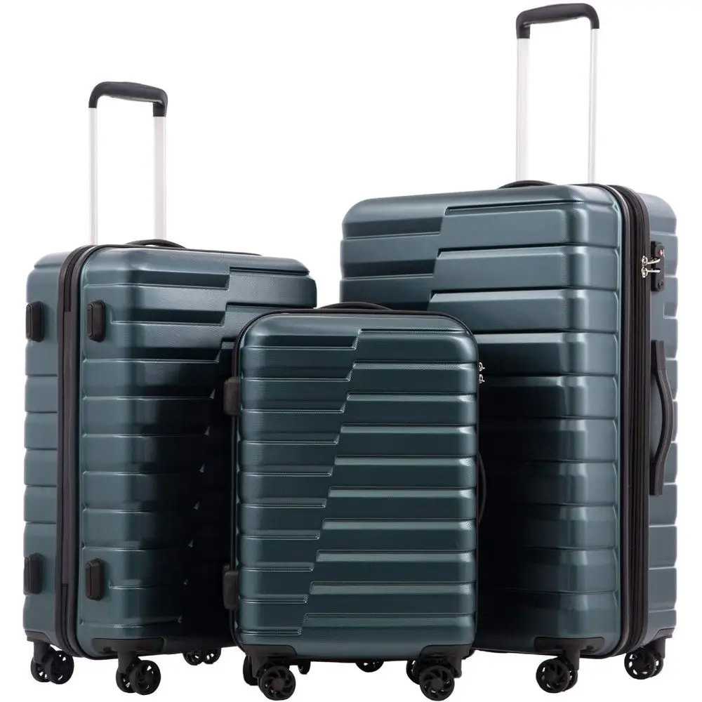 Expandable Hard Shell Luggage Set - Set di 3 Valigie Rigide con