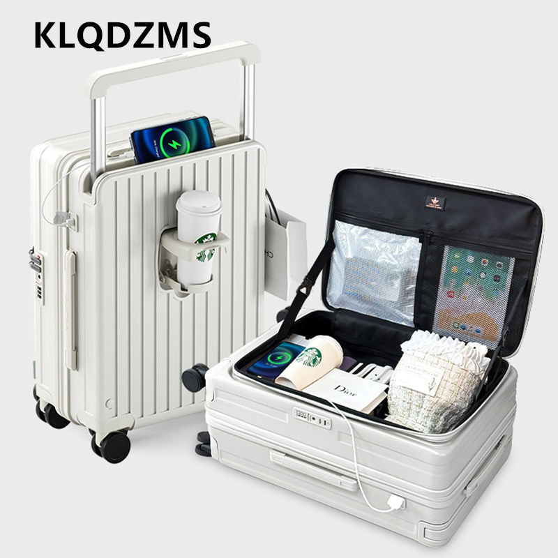 Front Opening Laptop Luggage 24 Inch - Valigia Elettrica KLQDZMS con Apertura Frontale,
