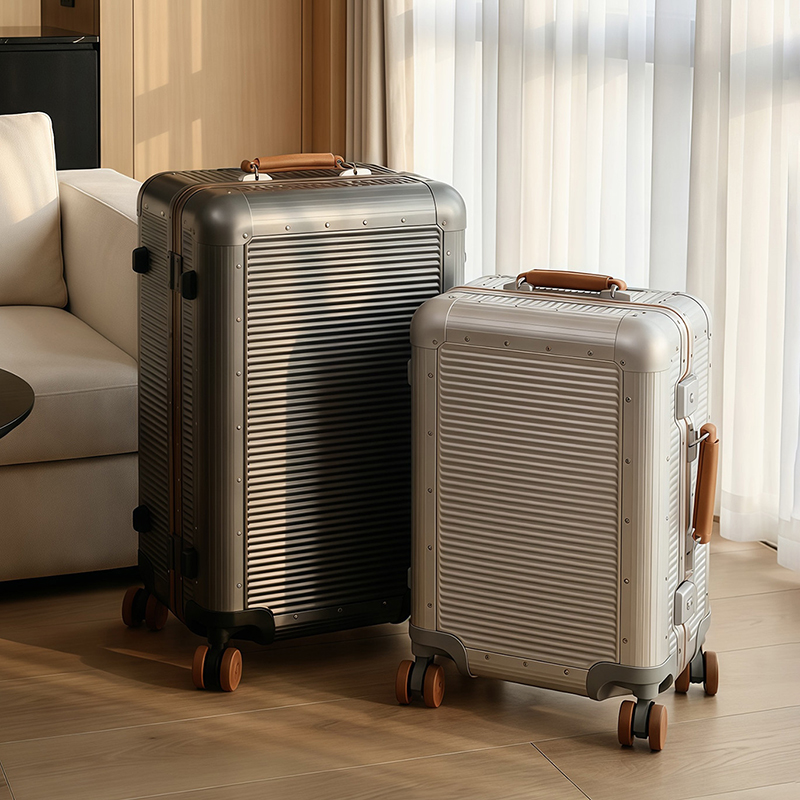 Aluminum Frame Carry On Luggage - Valigia trolley grande con telaio in