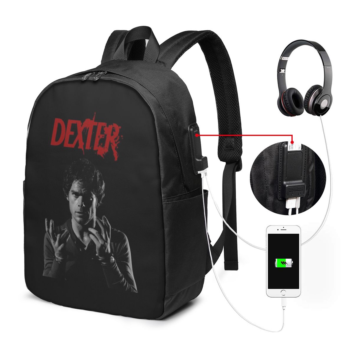 Travel Bags - Zaino Movie Dexter Morgan, borsa da