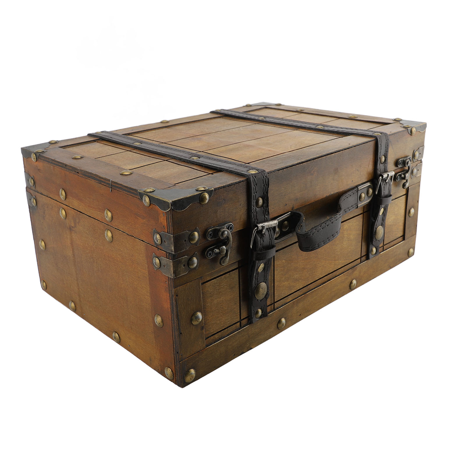 Retro Vintage Trunk Suitcase - Valigia retrò in legno sintetico vintage