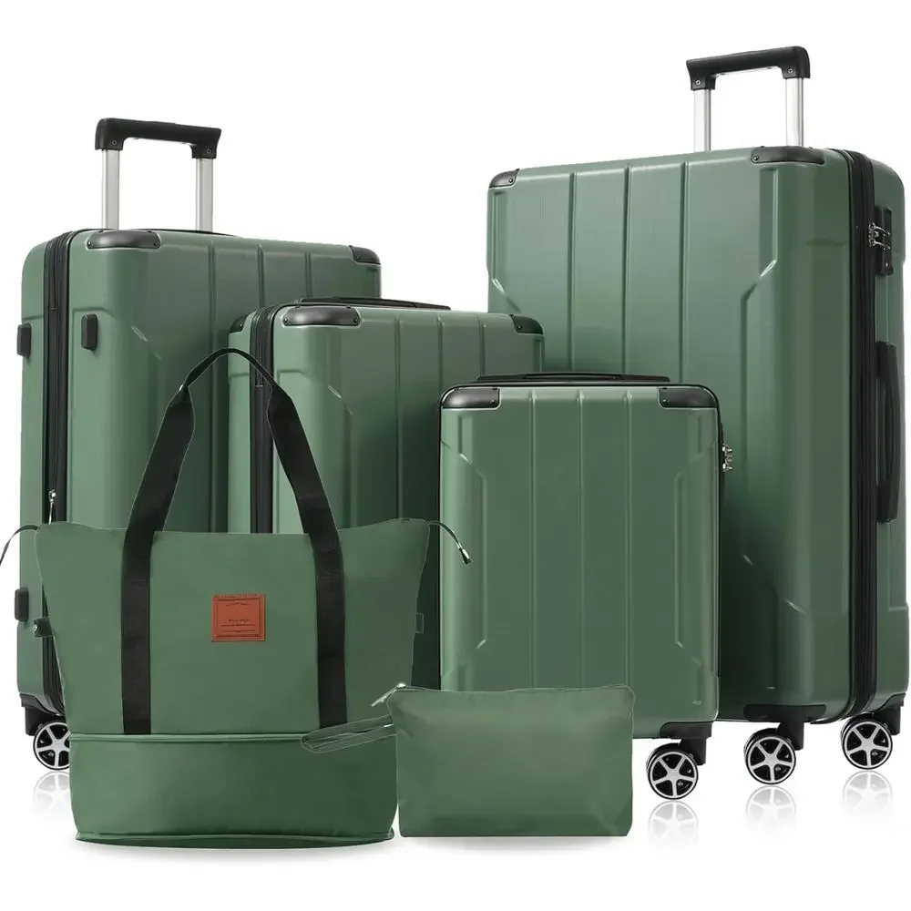 Expandable Hard Shell Luggage Set - Set di 6 Valigie Espandibili con