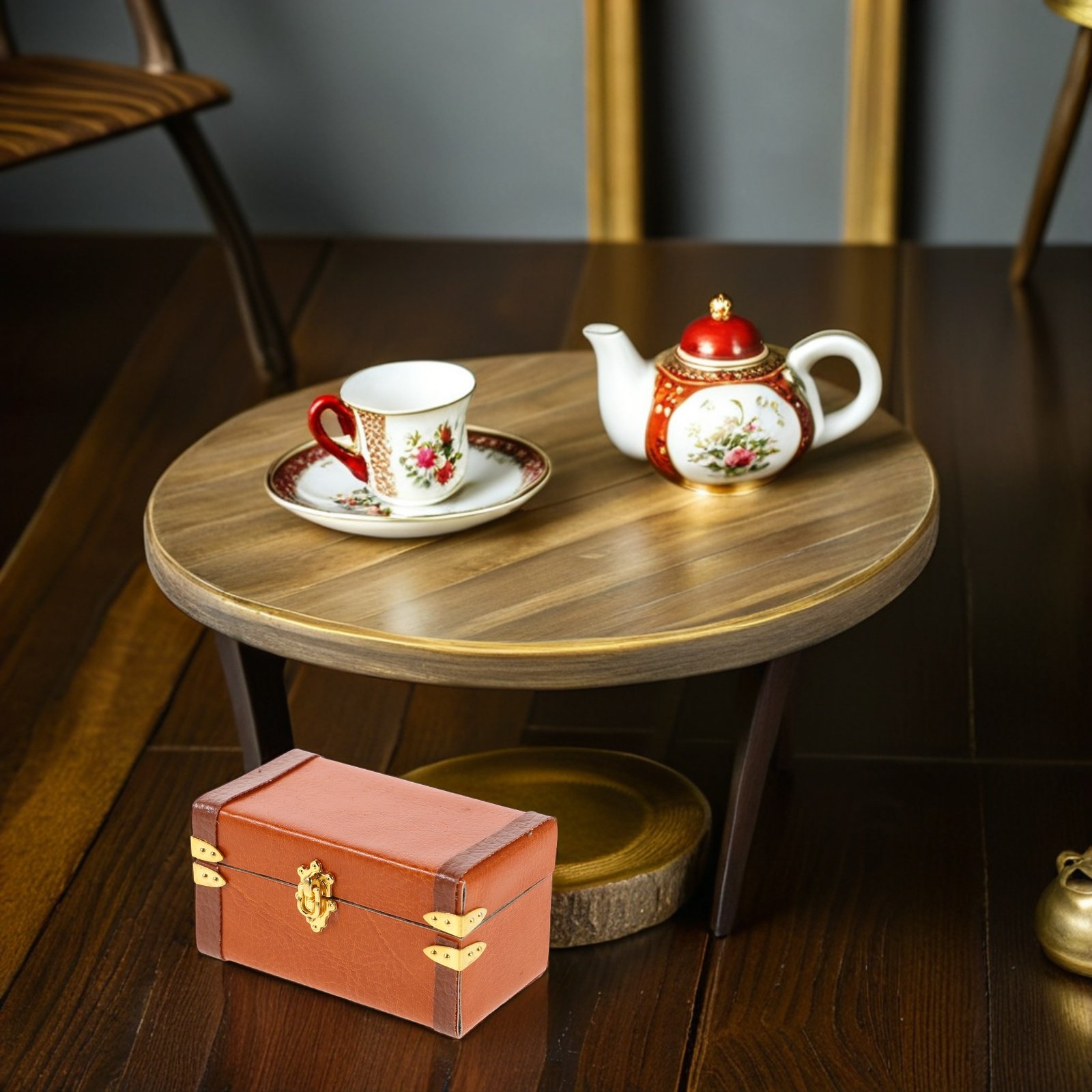 Retro Vintage Trunk Suitcase - Valigia Vintage in Miniatura, Baule da