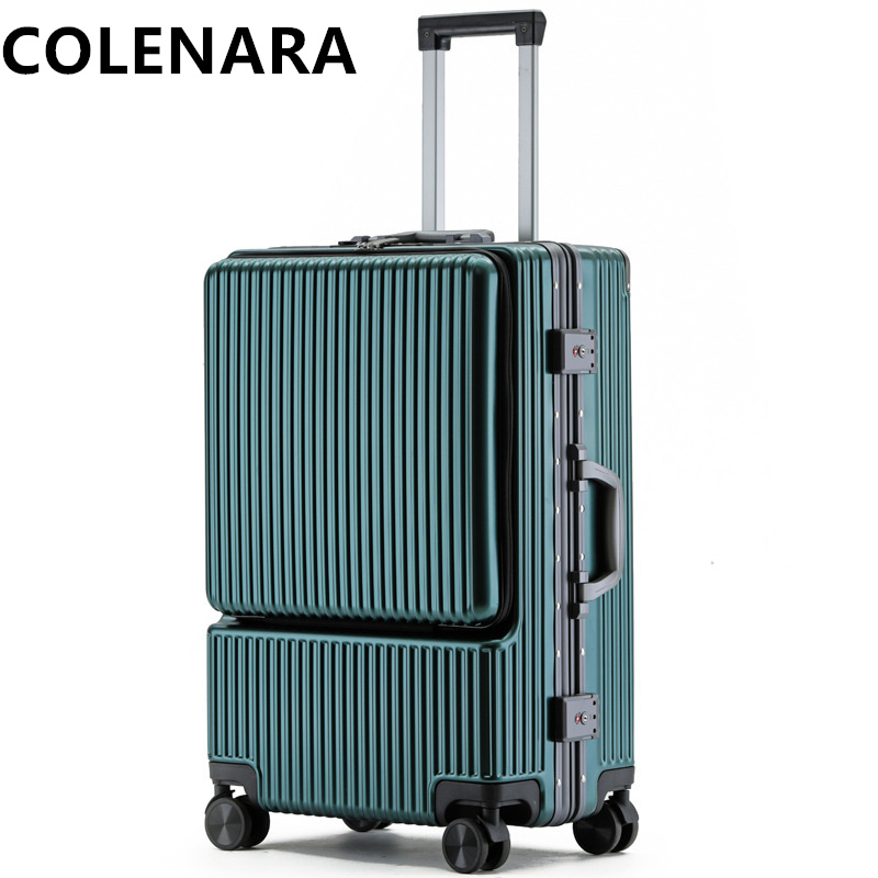 COLENARA Valigia Trolley con A - Front Opening Laptop Luggage 24 Inch recensione e prezzo