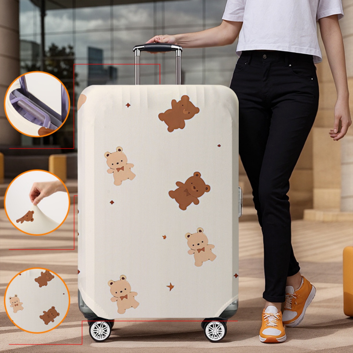 Copri bagaglio protettivo elas - Waterproof Suitcase Cover Protector recensione e prezzo