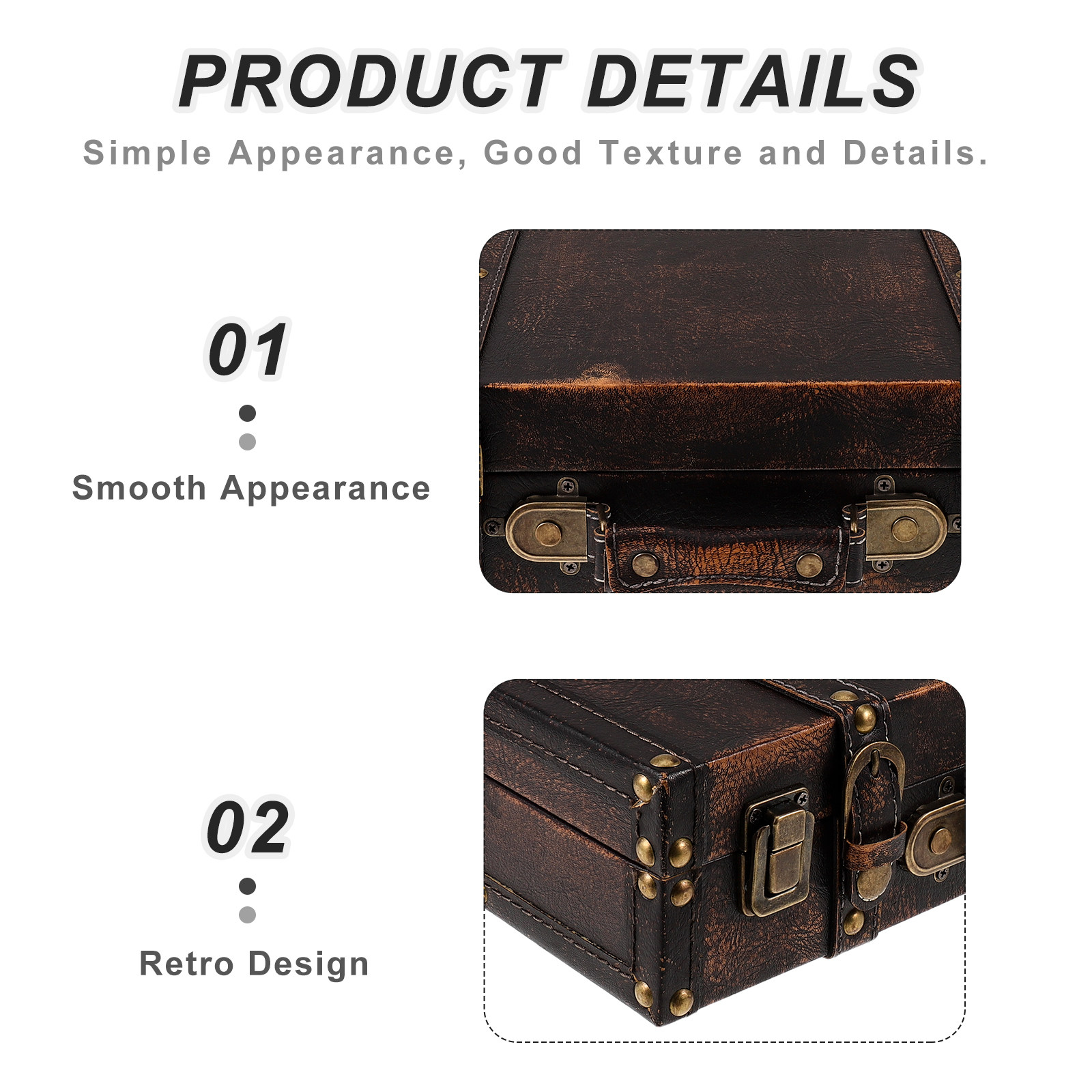 Valigia Vintage per Foto, Baul - Retro Vintage Trunk Suitcase recensione e prezzo