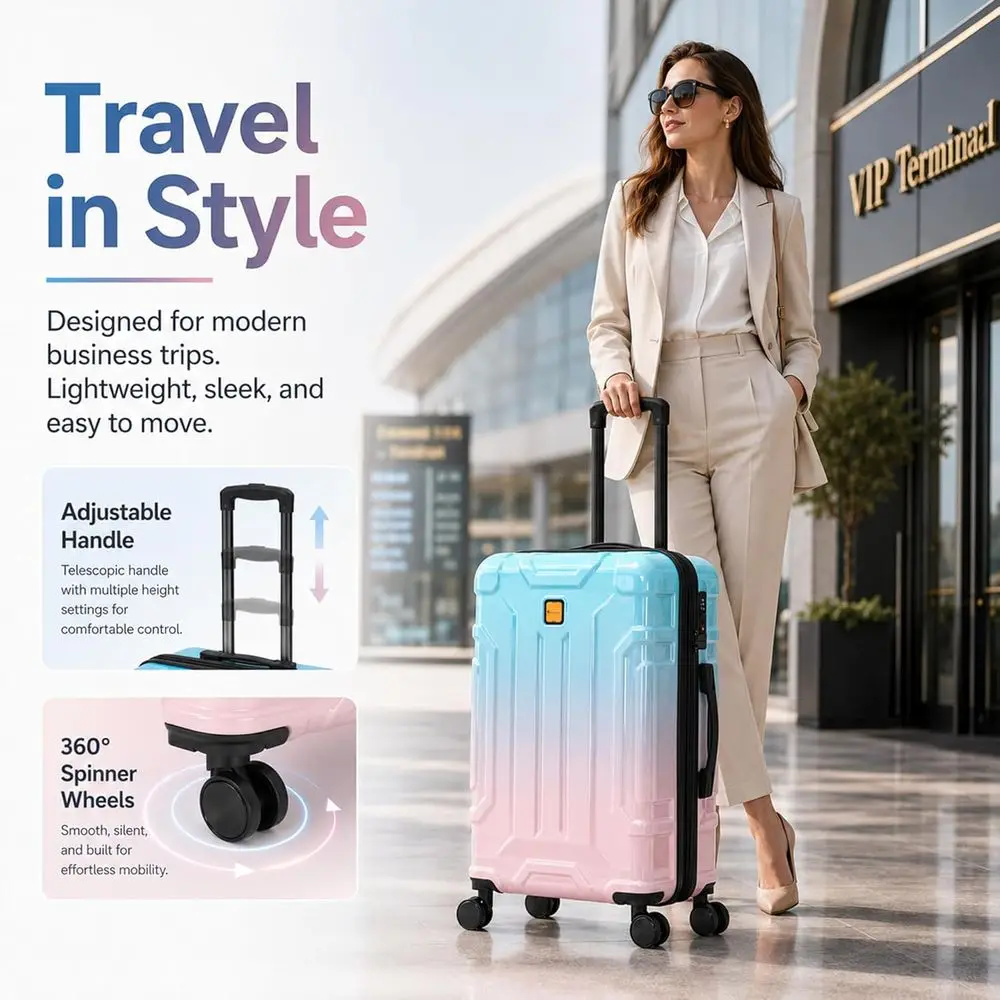 Set di 5 Valigie Rigide, 20/24 - Expandable Hard Shell Luggage Set recensione e prezzo