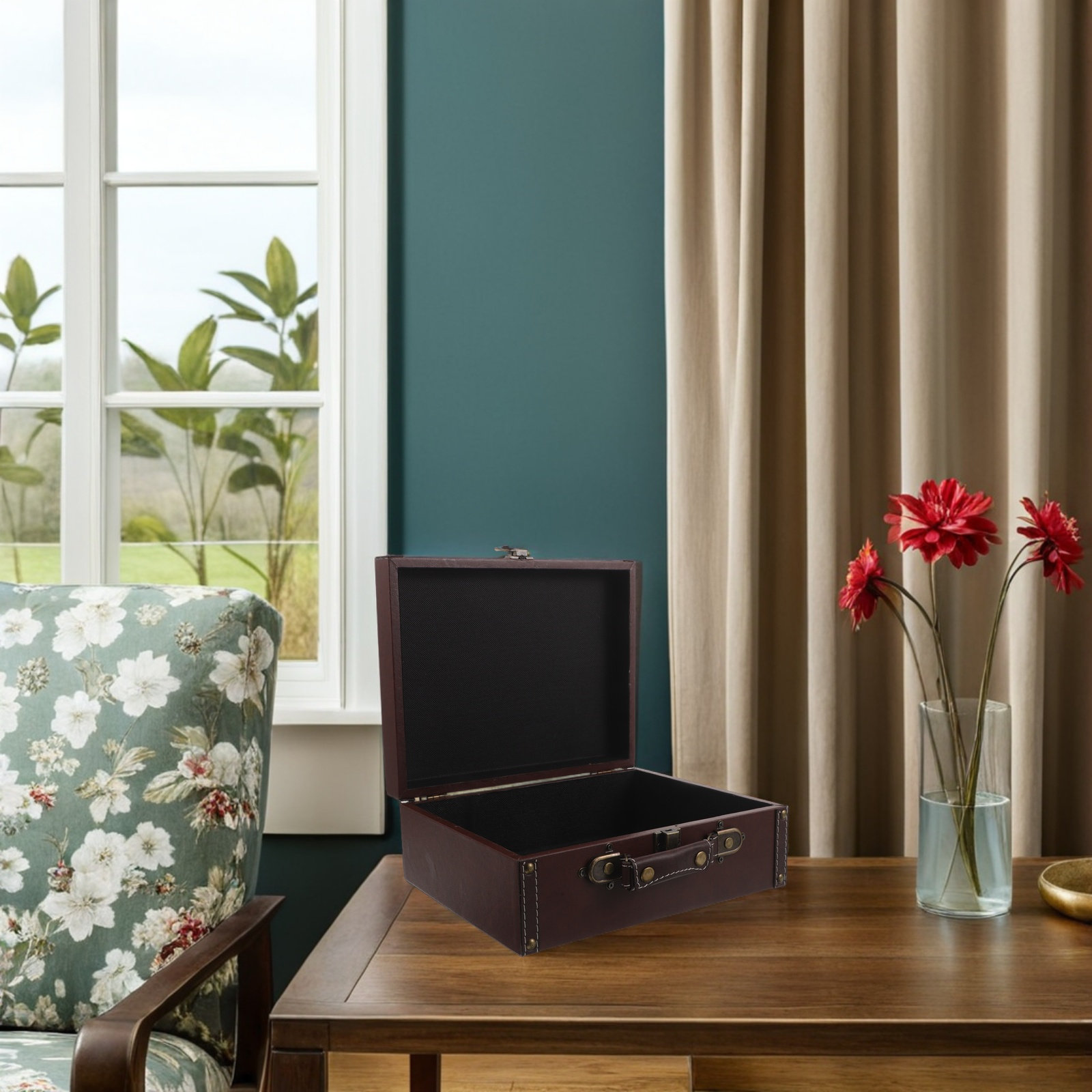 Valigia Vintage Decorativa, Ba - Retro Vintage Trunk Suitcase recensione e prezzo