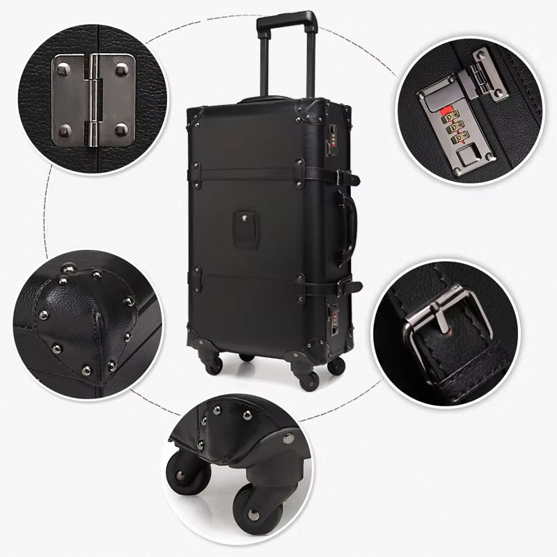 Nuovo Retro Trolley Spinner Va - Retro Vintage Trunk Suitcase recensione e prezzo