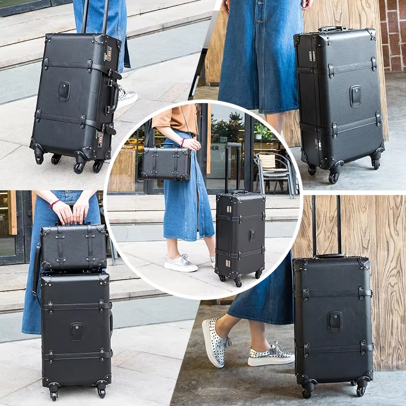 Nuovo Retro Trolley Spinner Va - Retro Vintage Trunk Suitcase recensione e prezzo