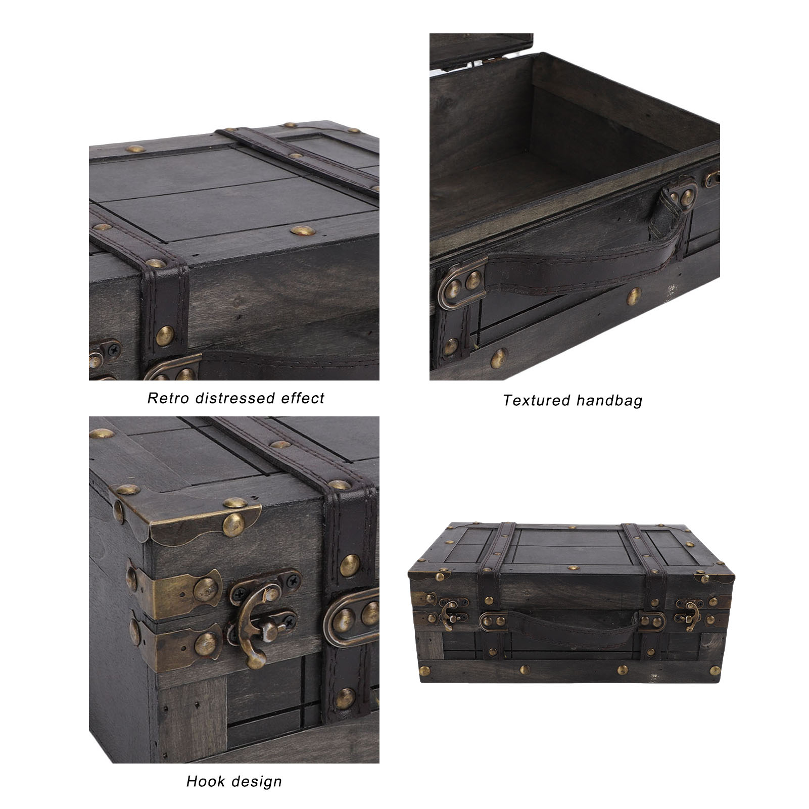 Baule in Legno Vintage con Cop - Retro Vintage Trunk Suitcase recensione e prezzo