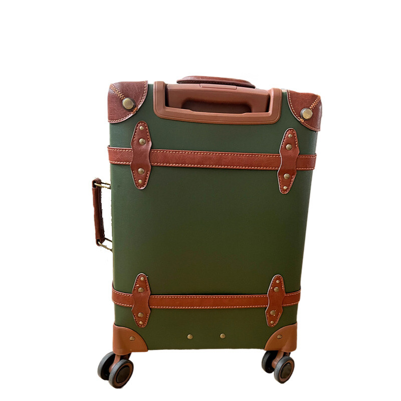 Valigia vintage in pelle PU pe - Retro Vintage Trunk Suitcase recensione e prezzo