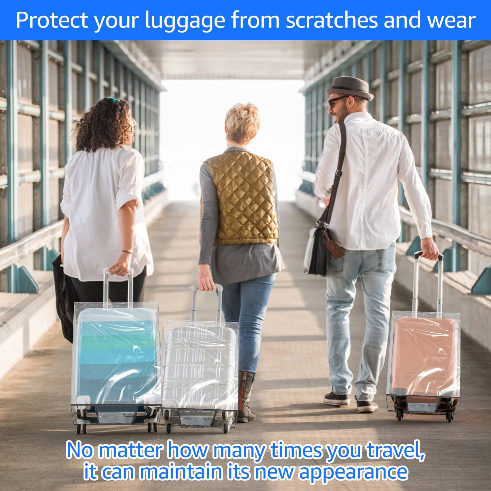 Set di 3 Coperture Protettive  - Luggage Protective Cover Transparent recensione e prezzo