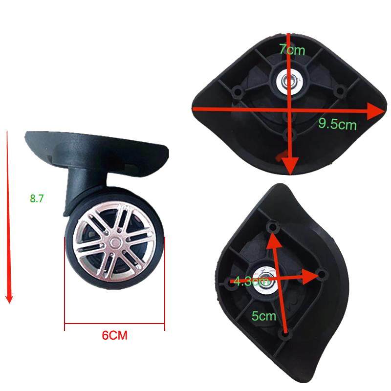 4 pezzi ruote universali silen - Silent Replacement Luggage Wheels recensione e prezzo