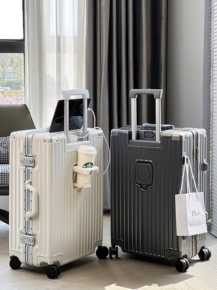 SUSHIMU Bagaglio a mano con po - Spinner Wheel Rolling Suitcase 20 Inch recensione e prezzo