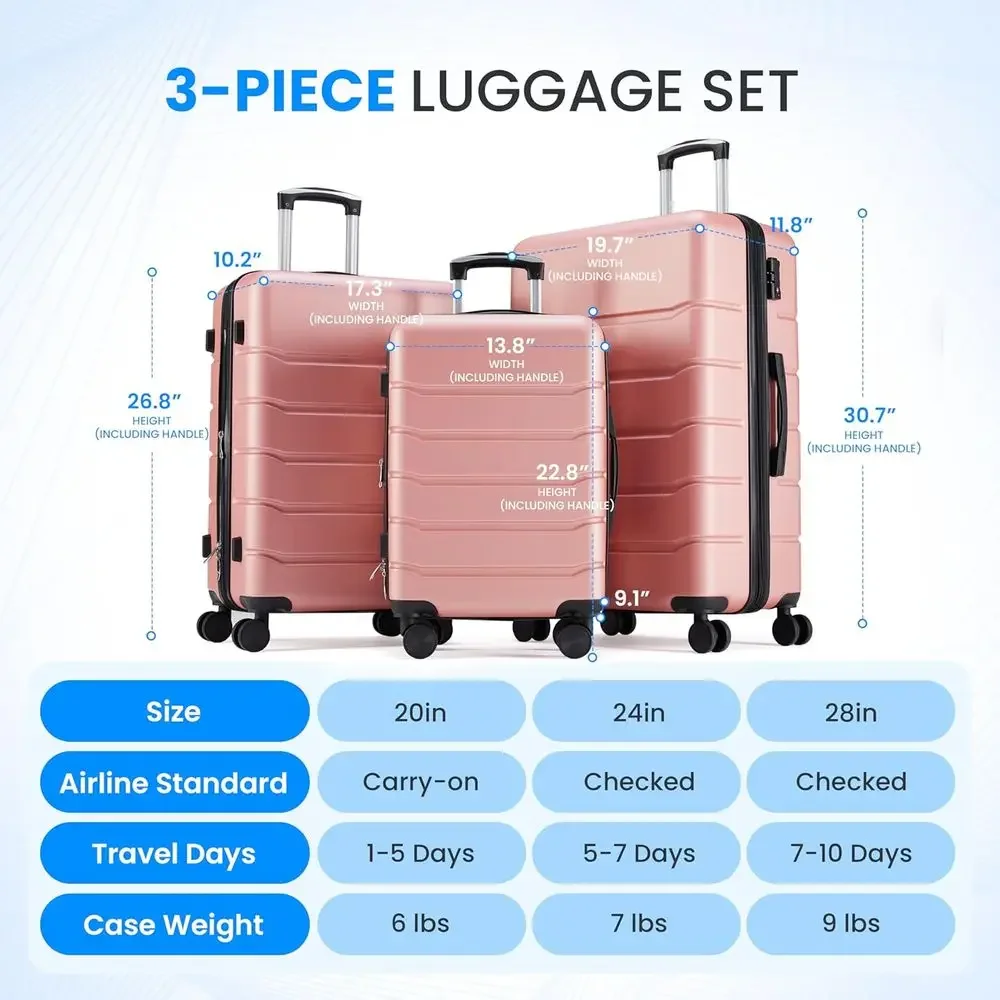 Set di 3 Valigie Grandi con Do - Expandable Hard Shell Luggage Set recensione e prezzo