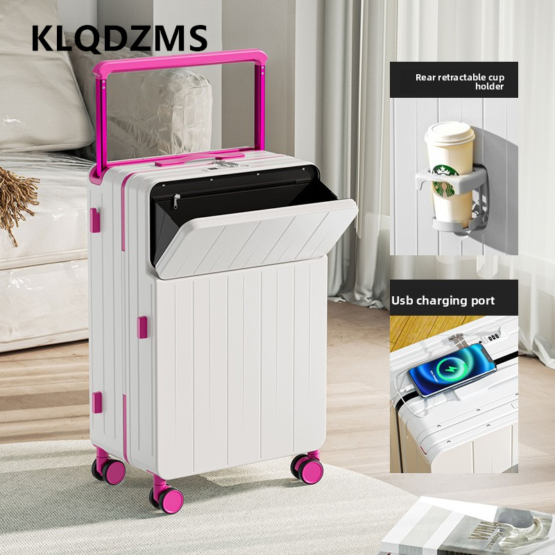 KLQDZMS Valigia multifunzional - Front Opening Laptop Luggage 24 Inch recensione e prezzo