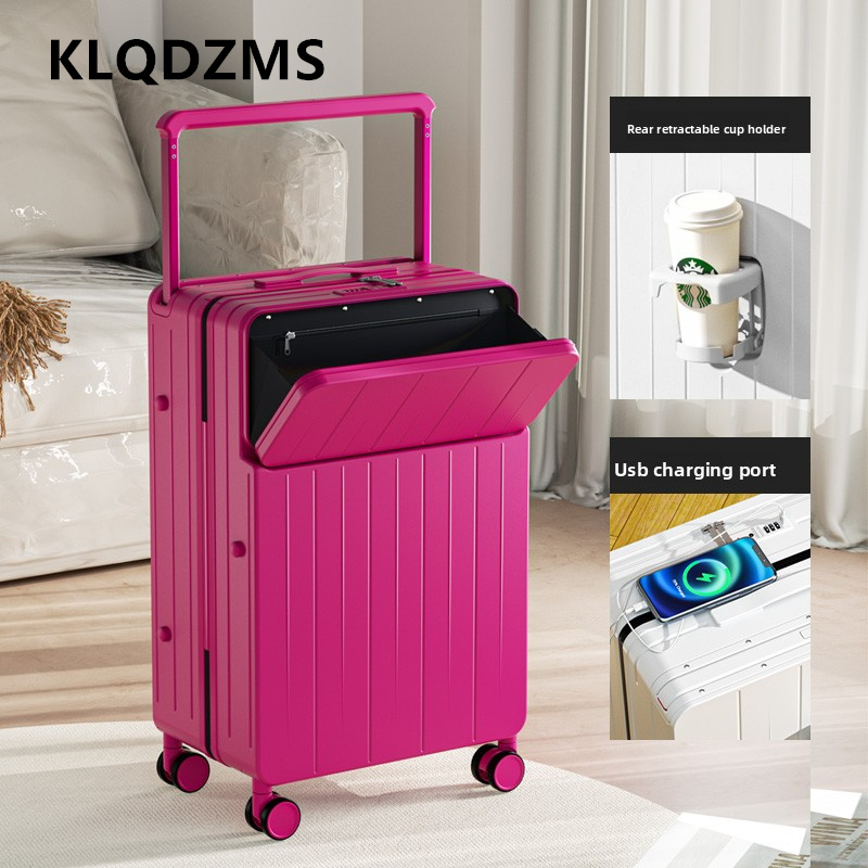 KLQDZMS Valigia multifunzional - Front Opening Laptop Luggage 24 Inch recensione e prezzo