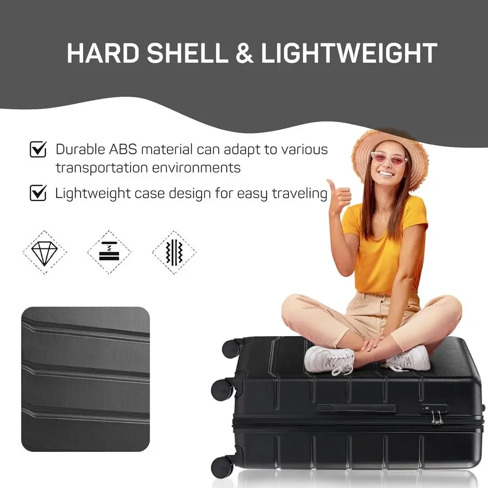 Set di 3 Valigie Rigide con Ru - Expandable Hard Shell Luggage Set recensione e prezzo