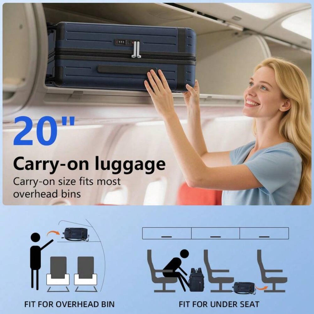 Set di 3 Valigie da 20 Pollici - Expandable Hard Shell Luggage Set recensione e prezzo