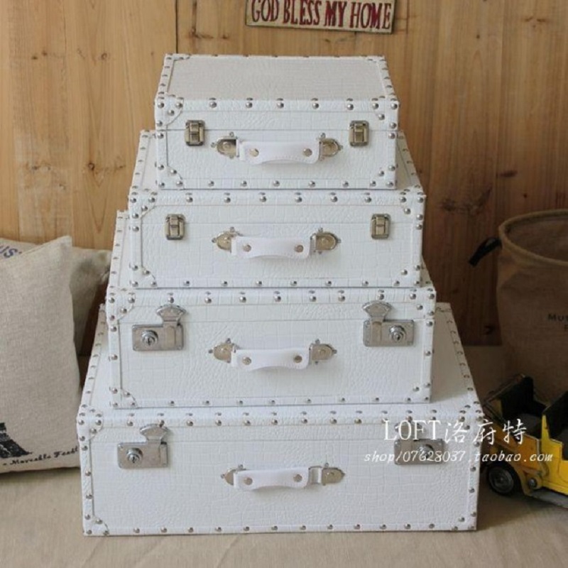 Valigia da viaggio in pelle ef - Retro Vintage Trunk Suitcase recensione e prezzo
