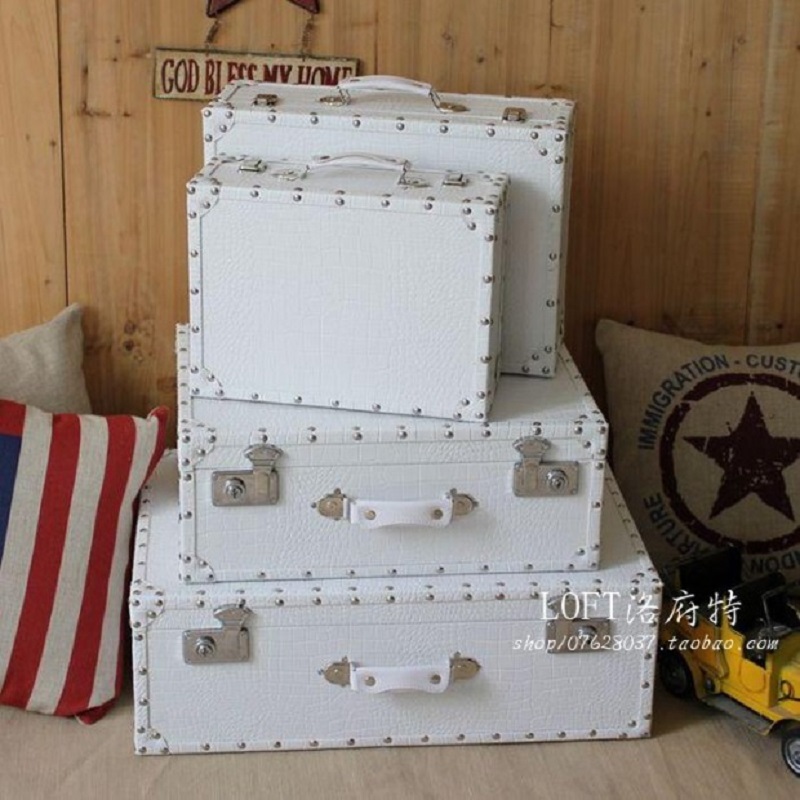 Valigia da viaggio in pelle ef - Retro Vintage Trunk Suitcase recensione e prezzo