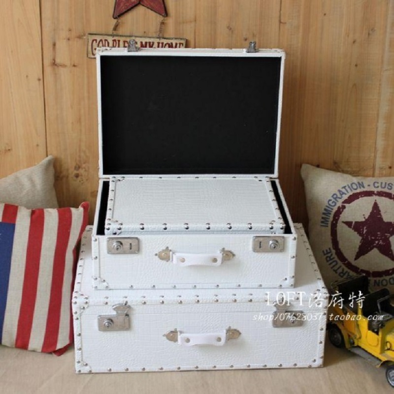 Valigia da viaggio in pelle ef - Retro Vintage Trunk Suitcase recensione e prezzo