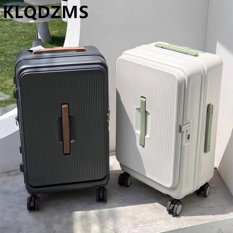 KLQDZMS Valigia Trolley con Ap - Front Opening Laptop Luggage 24 Inch recensione e prezzo