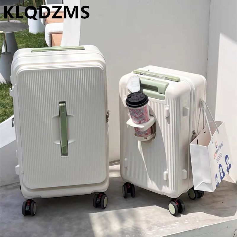 KLQDZMS Valigia Trolley con Ap - Front Opening Laptop Luggage 24 Inch recensione e prezzo