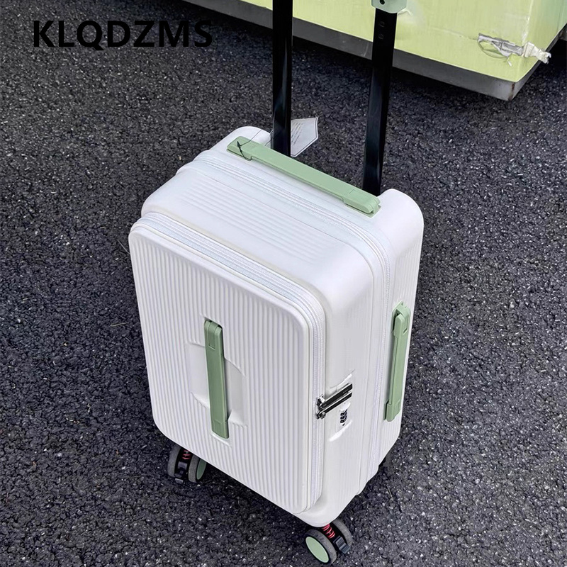 KLQDZMS Valigia Trolley con Ap - Front Opening Laptop Luggage 24 Inch recensione e prezzo