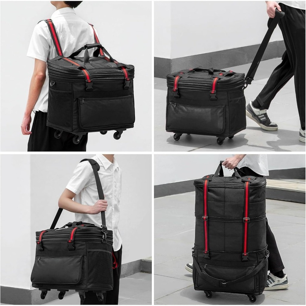 Borsa da viaggio espandibile e - Foldable Rolling Luggage Bag recensione e prezzo