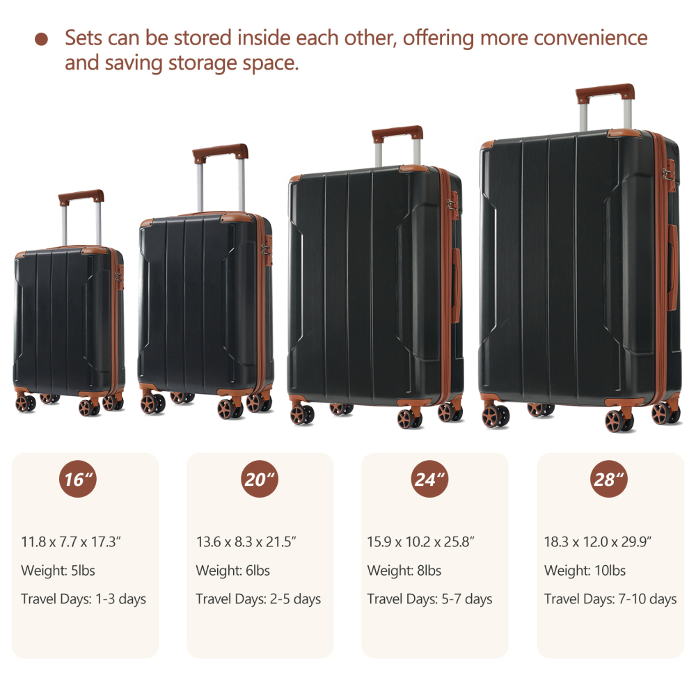 Set di Valigie Rigide 6 Pezzi, - Expandable Hard Shell Luggage Set recensione e prezzo