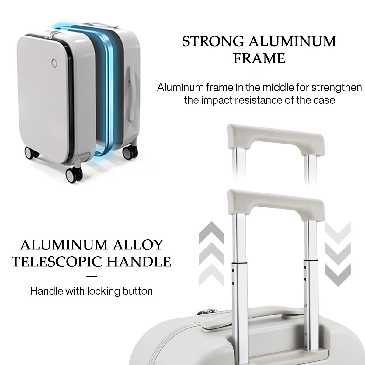 Valigia con telaio in allumini - Aluminum Frame Carry On Luggage recensione e prezzo